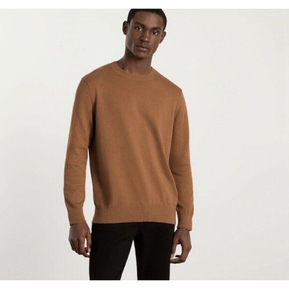 Everlane Mens Crew Neck Light‎ Sweater XXL Organic Cotton NWT Preppy